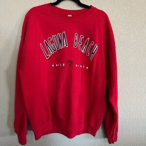 Laguna Beach California Graphic Crewneck Sweatshirt — XL — Great Condition